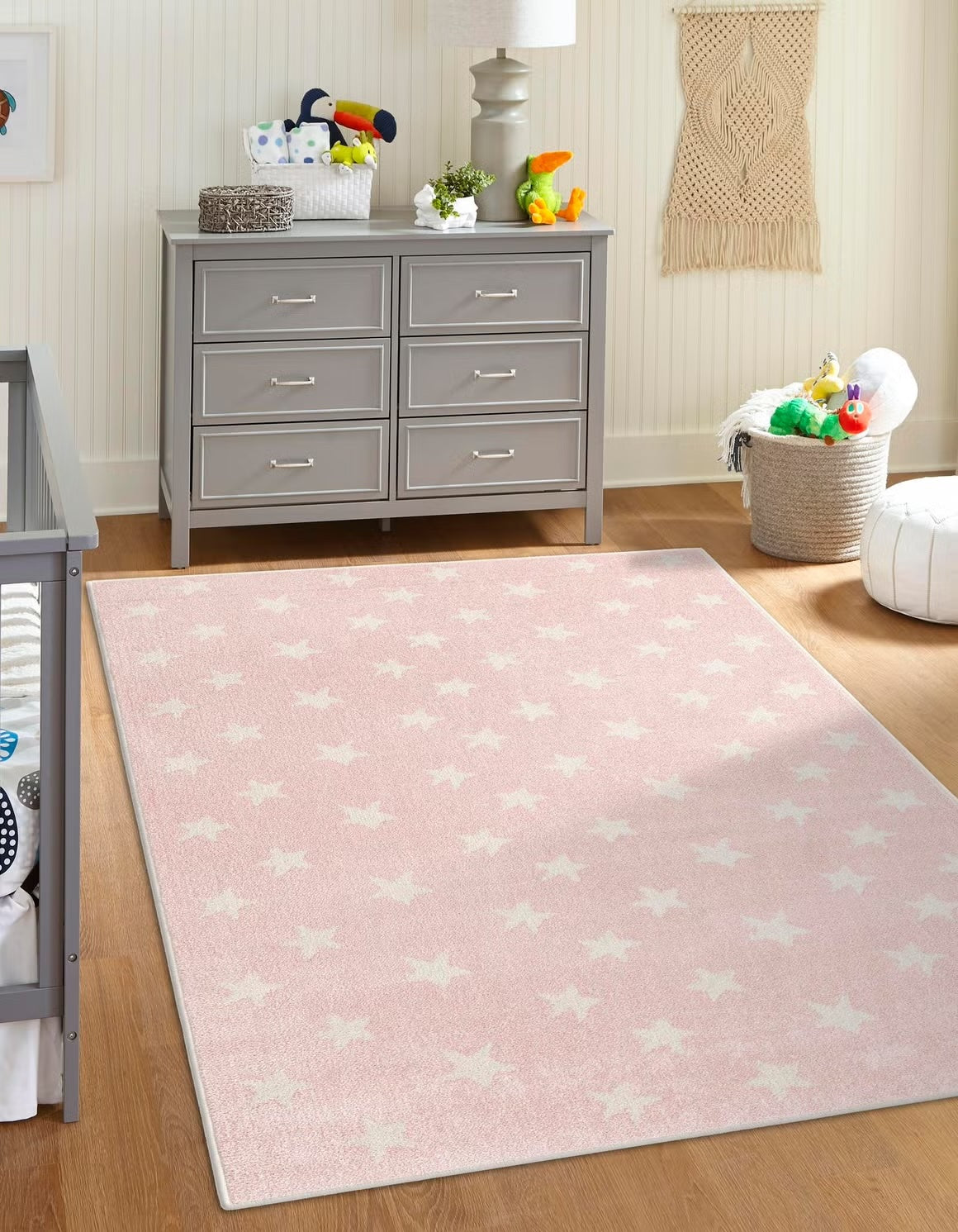 Pink Whimsy Kids Rectangle Rug