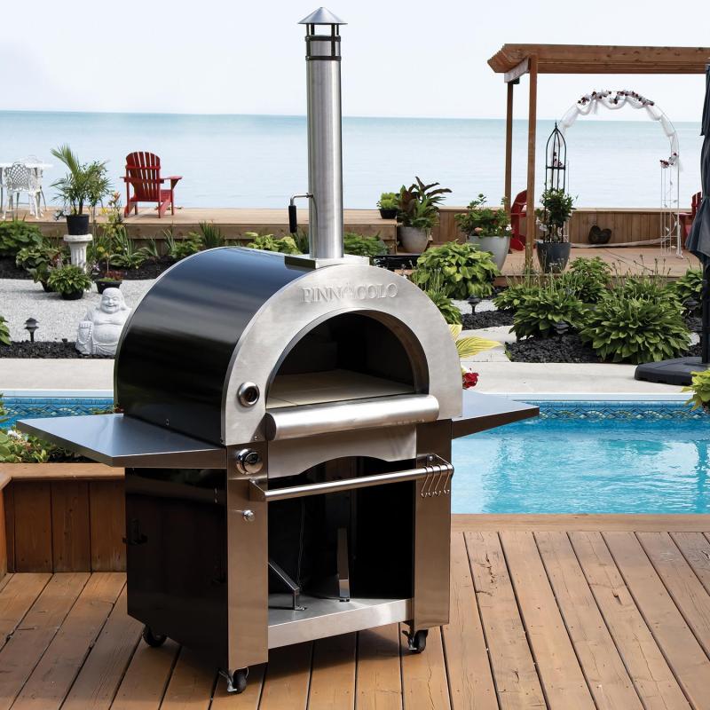 Pinnacolo Ibrido (Hybrid) Gas/Wood Oven with Accessories-Novel Home