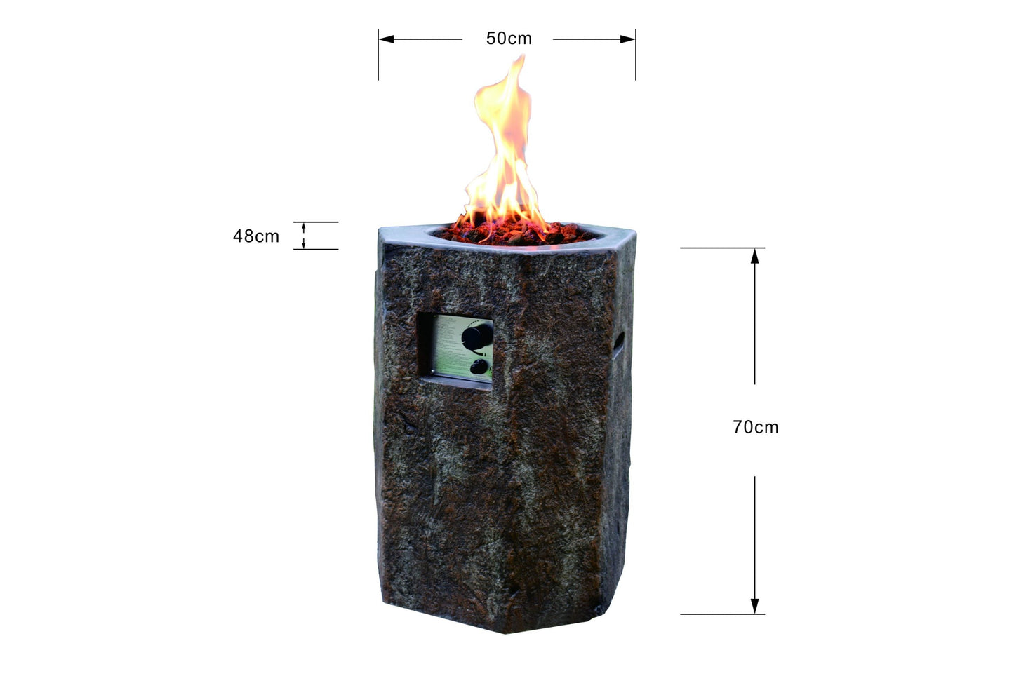 Basalt Column Fire Pit-Novel Home
