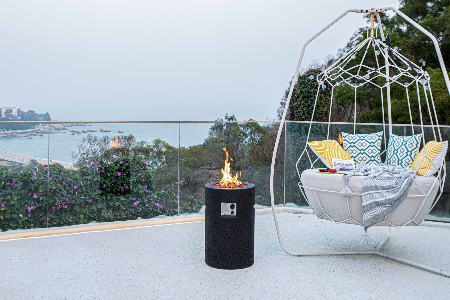 Lava Tube Fire Pit-Novel Home