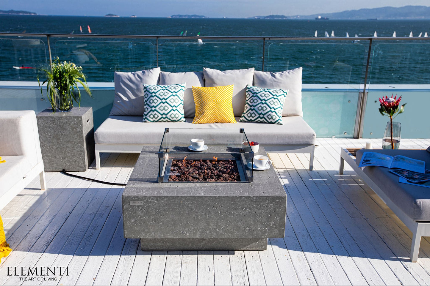 Manhattan Fire Table-Novel Home