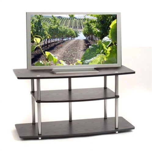 Living Room > TV Stands And Entertainment Centers - Black 42-Inch Flat Screen TV Stand By Convenience Concepts