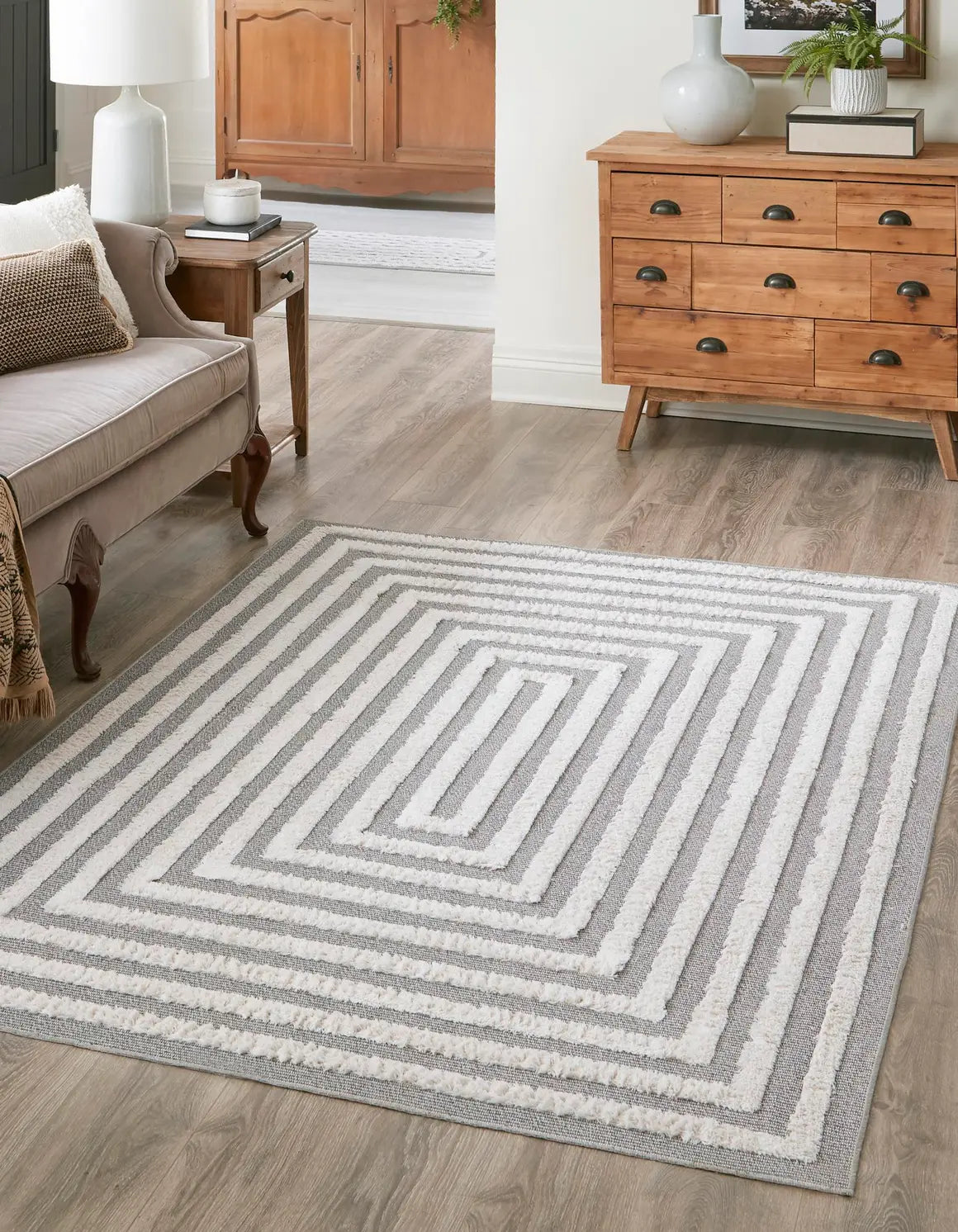 Anthracite Gray Sabrina Soto Casa Rectangle Rug