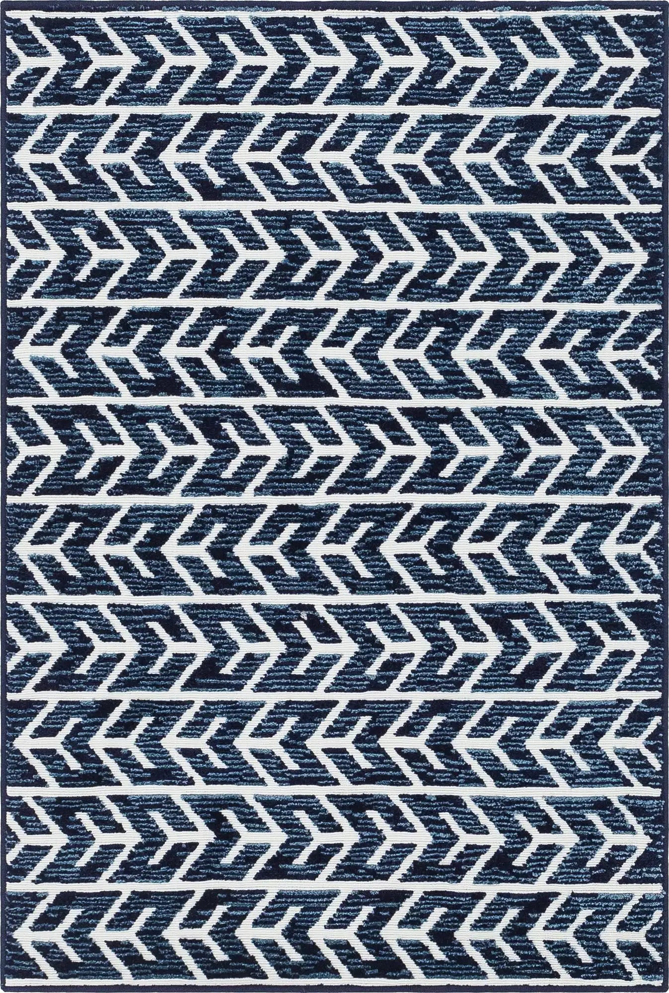 Navy Blue Sabrina Soto Indoor/Outdoor Rectangle Rug