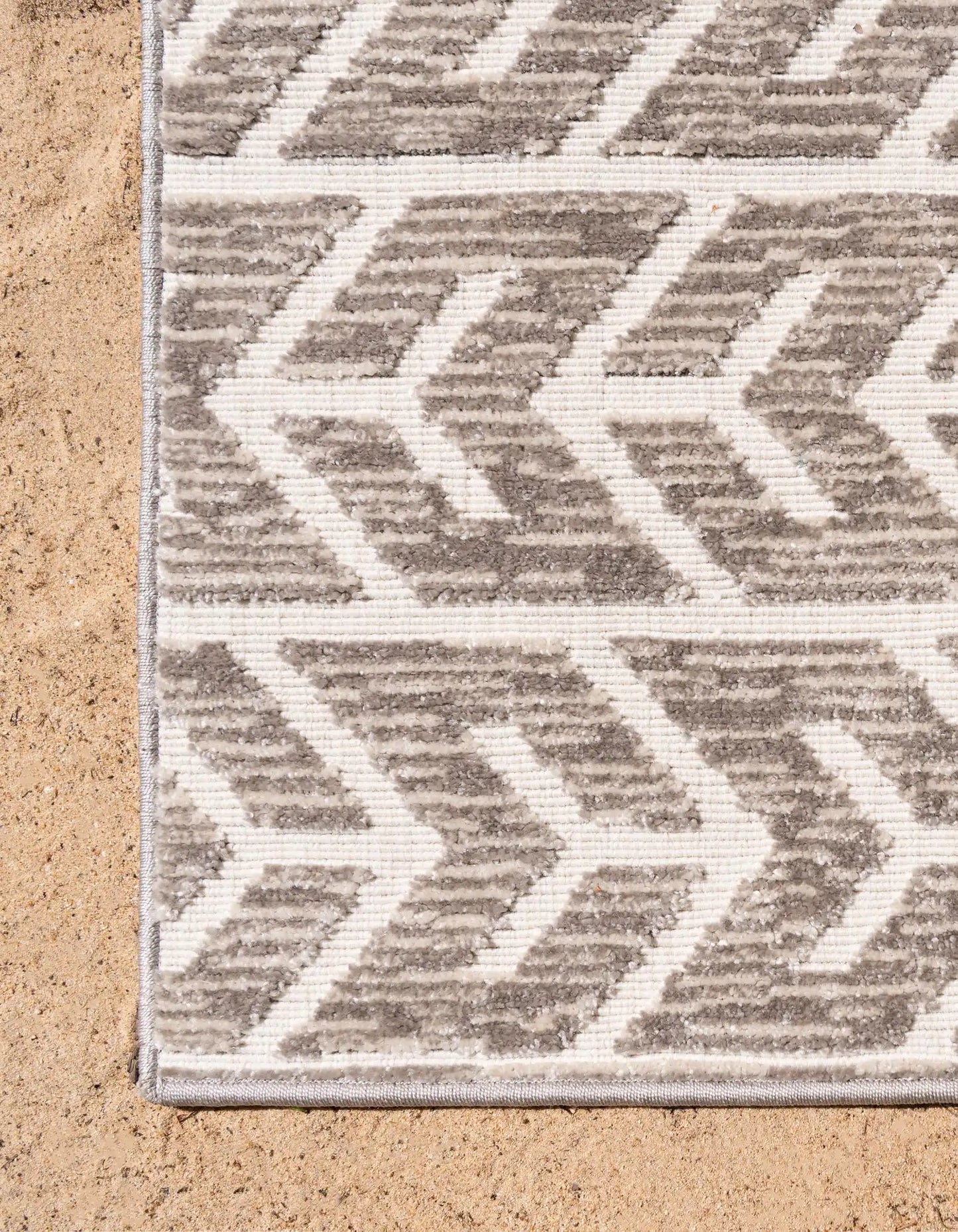 Beige Sabrina Soto Indoor/Outdoor Rectangle Rug