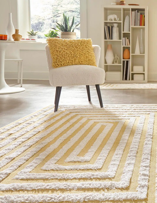 Yellow Sabrina Soto Casa Rectangle Rug