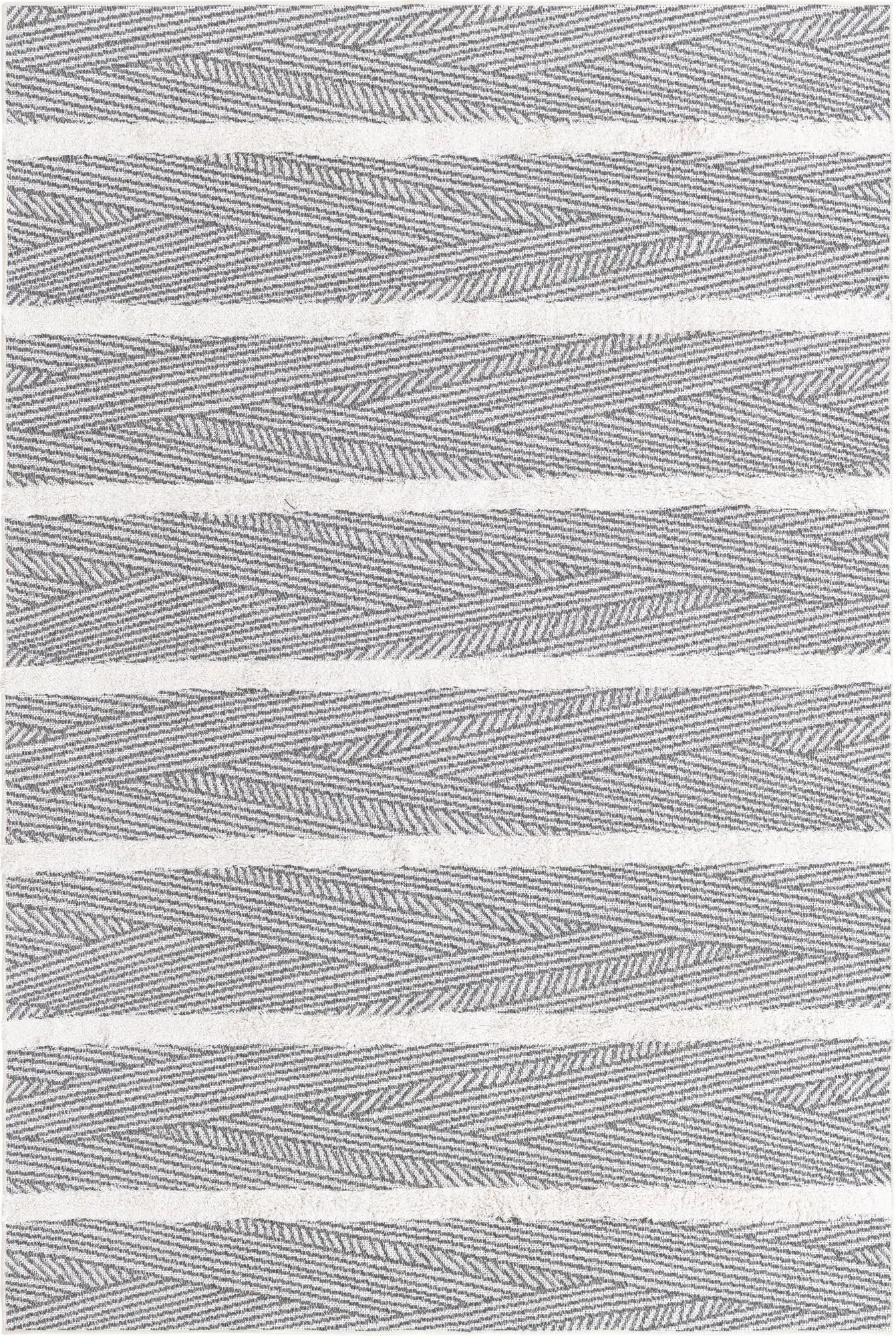 Anthracite Gray Sabrina Soto Casa Striped Rectangle Rug