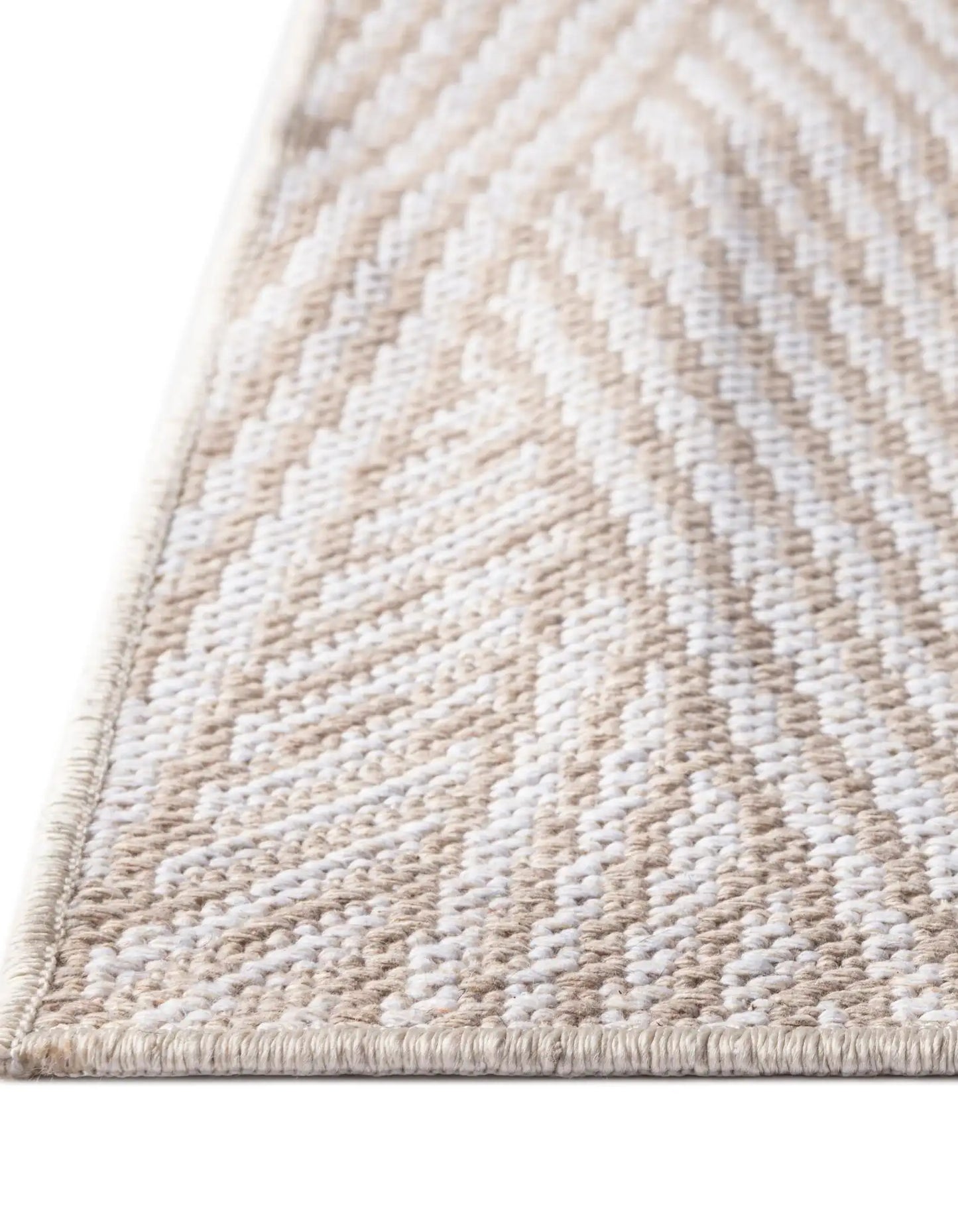 Beige Sabrina Soto Casa Striped Rectangle Rug