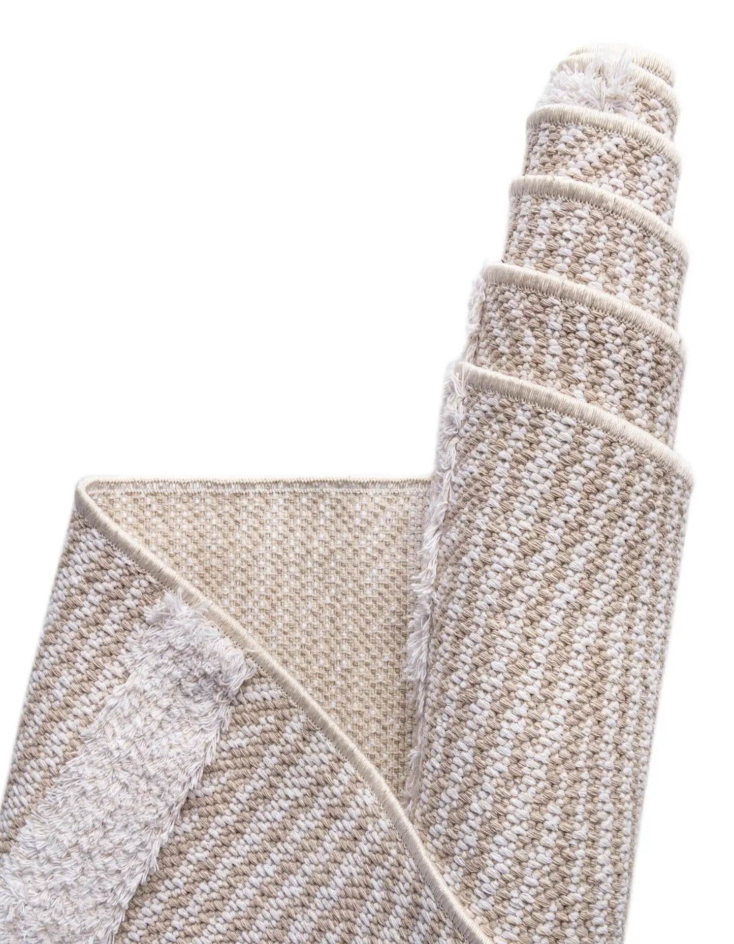 Beige Sabrina Soto Casa Striped Runner Rug