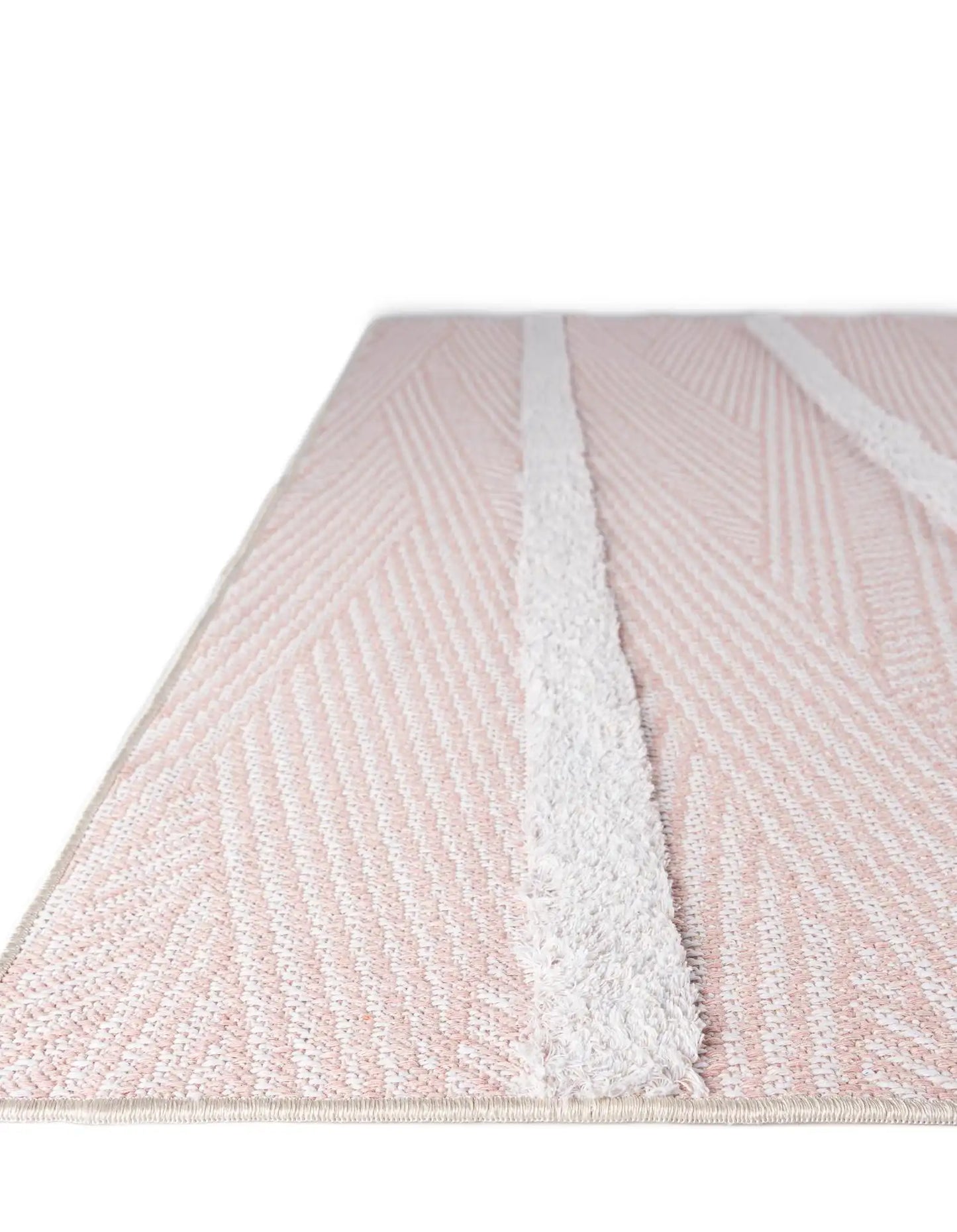 Pink Sabrina Soto Casa Striped Rectangle Rug