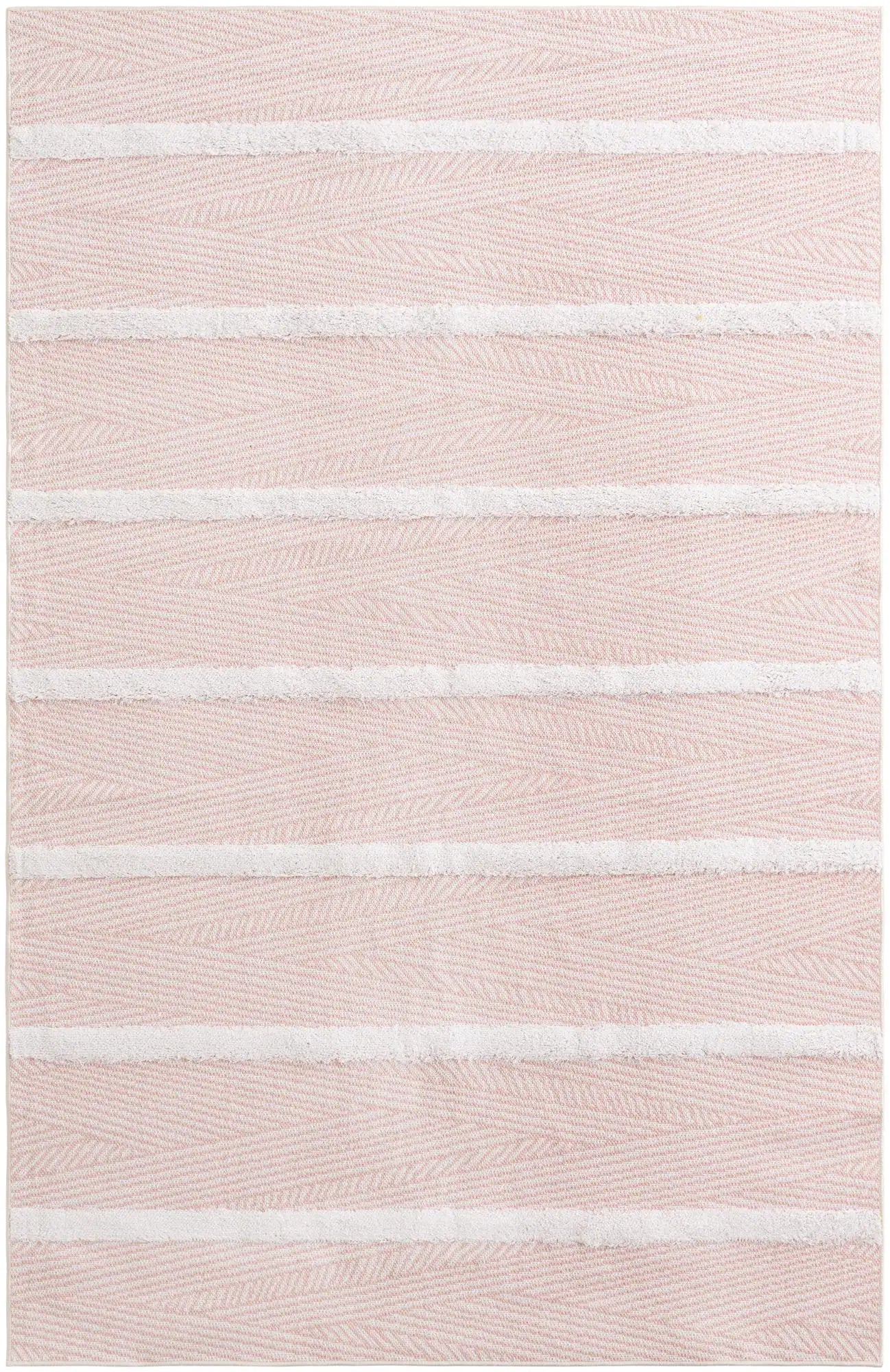 Pink Sabrina Soto Casa Striped Rectangle Rug