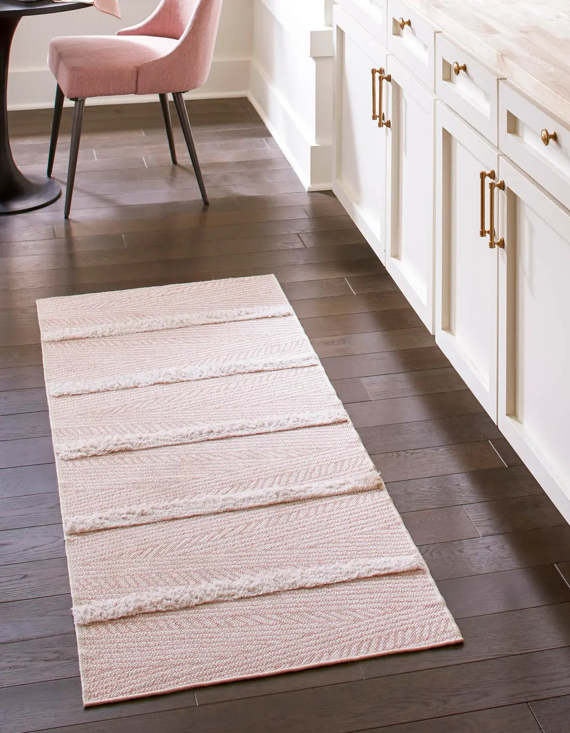 Pink Sabrina Soto Casa Striped Runner Rug