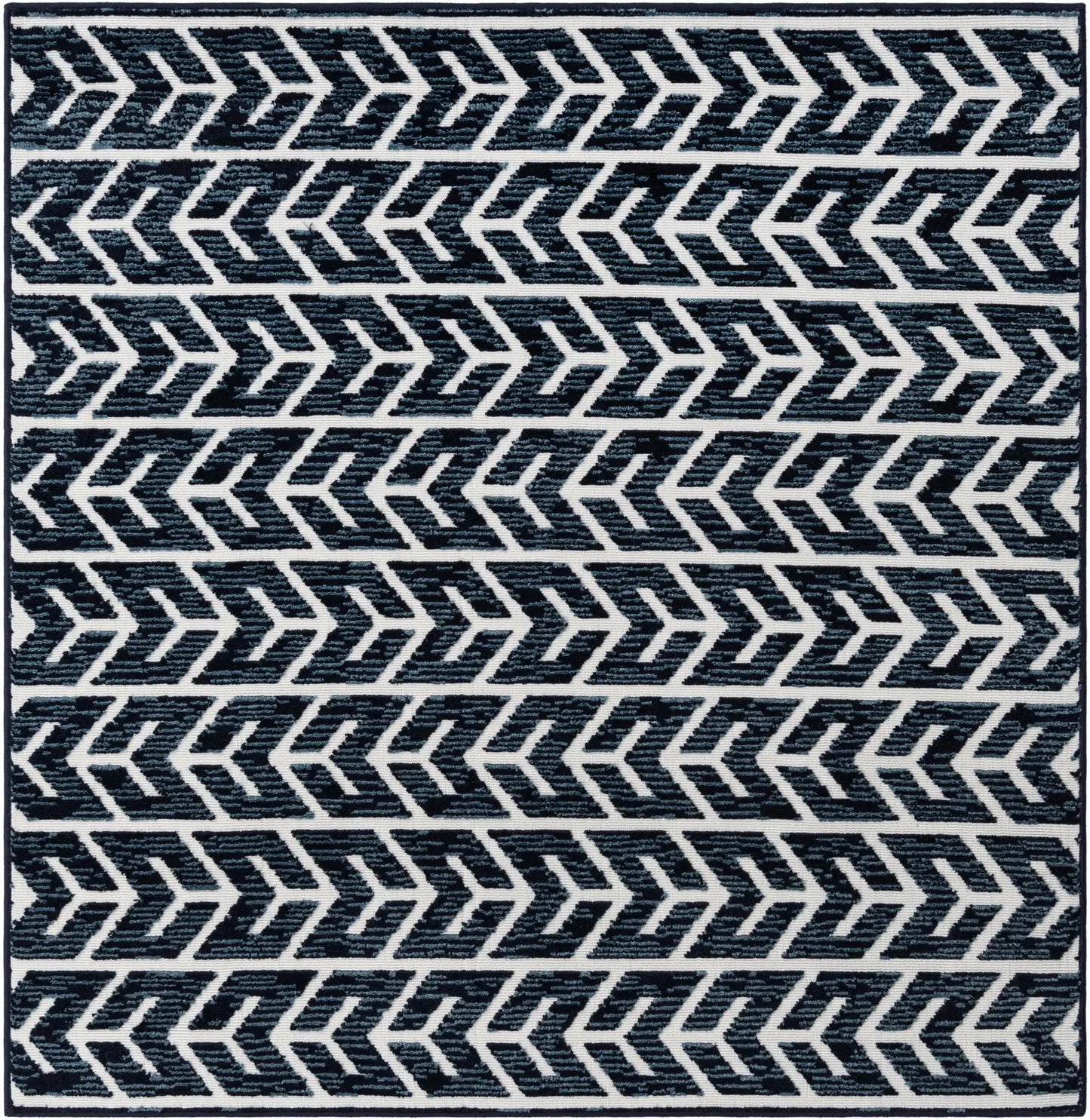 Navy Blue Sabrina Soto Indoor/Outdoor Square Rug