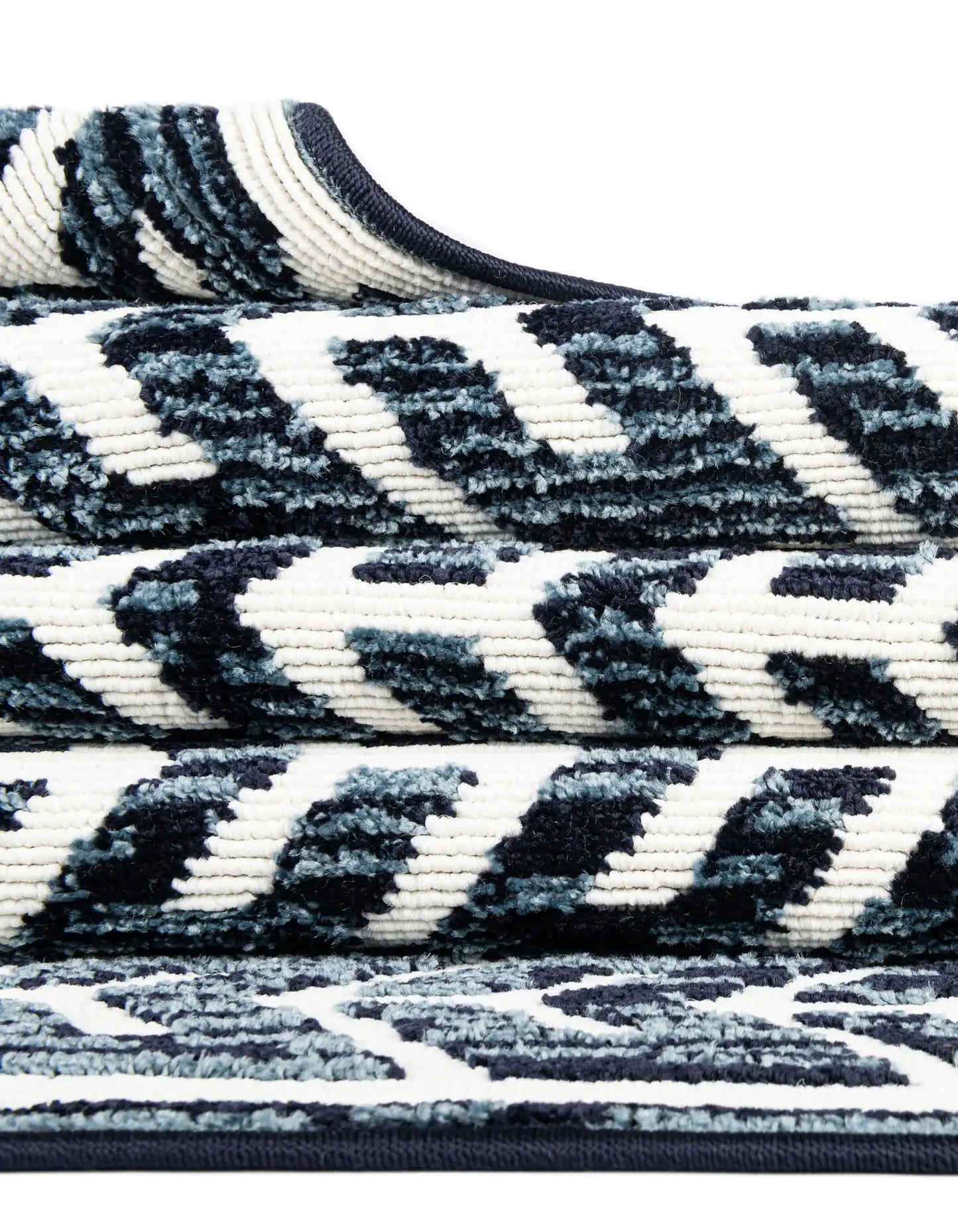 Navy Blue Sabrina Soto Indoor/Outdoor Square Rug