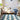 Sky Blue Scalloped Whimsy Rug - Square