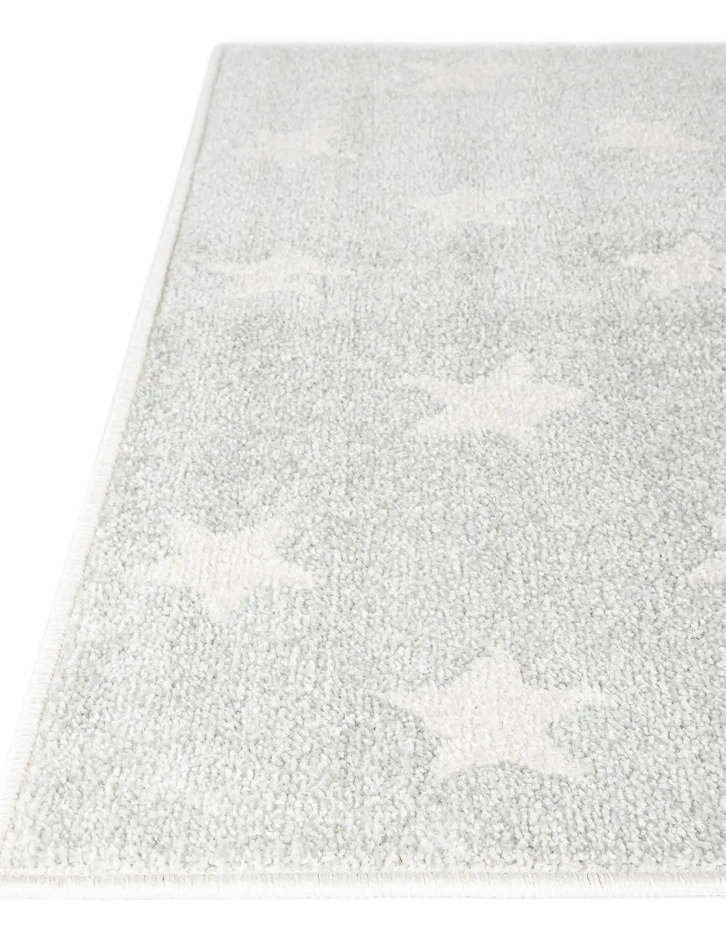 Cloud Gray Whimsy Kids Rectangle Rug