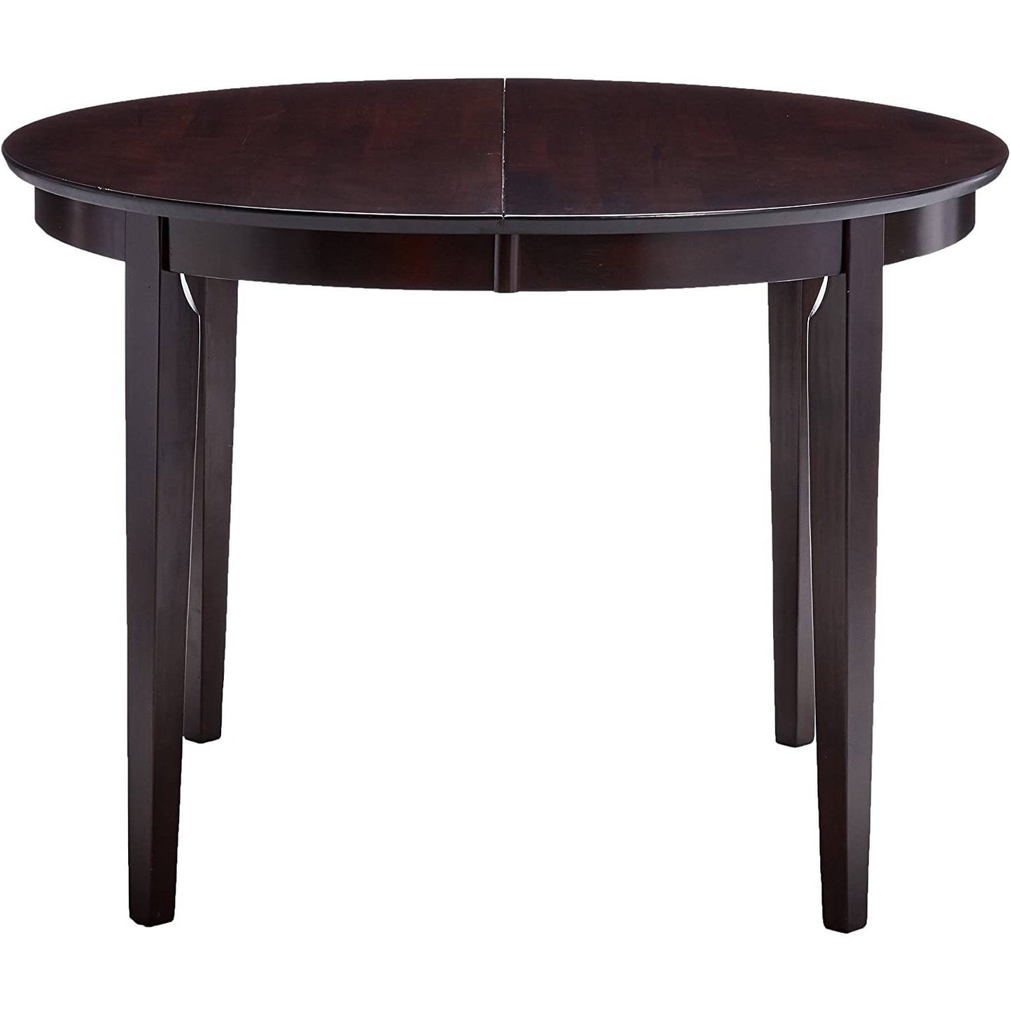 Dining > Dining Tables - Contemporary Oval Dining Table In Dark Brown Cappuccino Wood Finish
