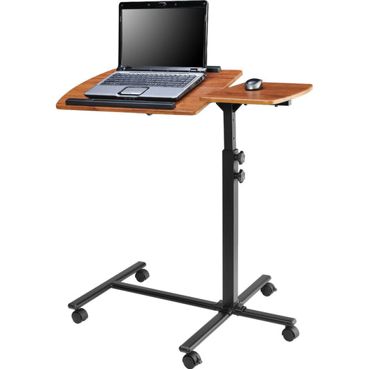 Office > Computer Desks - Adjustable Height Laptop Computer Standing Desk Cart With Wheels