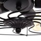 Lighting > Chandeliers - 5 Light Modern Black Iron Sphere Modern Chandelier
