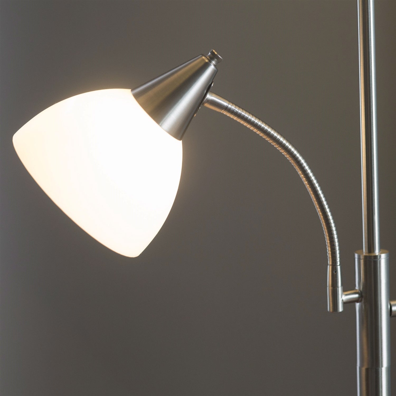 Lighting > Floor Lamps - Modern 71-inch High Floor Lamp With Gooseneck Reading Light