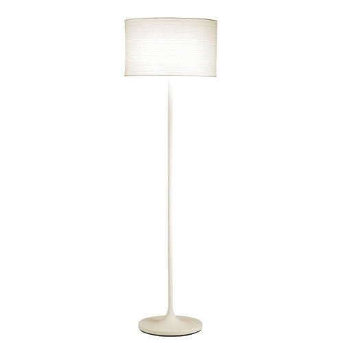 Lighting > Floor Lamps - Modern Floor Lamp With White Paper Drum Shade
