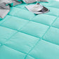 Bedroom > Comforters And Sets - Full/Queen Traditional Microfiber Reversible 3 Piece Comforter Set In Blue/Grey