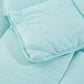 Bedroom > Comforters And Sets - King Size Aqua 3 Piece Microfiber Reversible Comforter Set