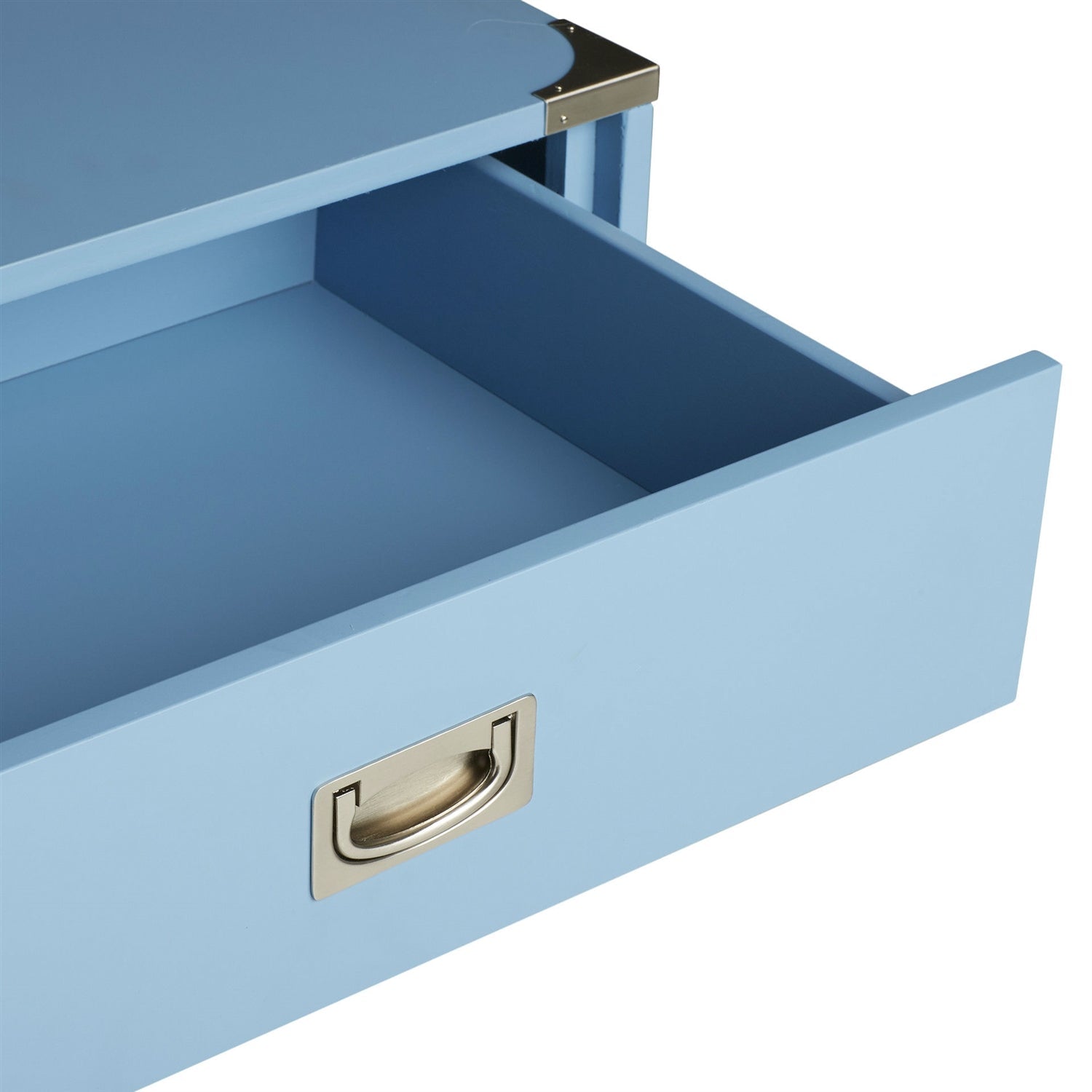 Bedroom > Nightstand And Dressers - Modern 1-Drawer Bedroom Nightstand End Table In Blue Finish