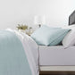Bedroom > Quilts & Blankets - 3 Piece Microfiber Farmhouse Coverlet Bedspread Set Light Blue, King/California King