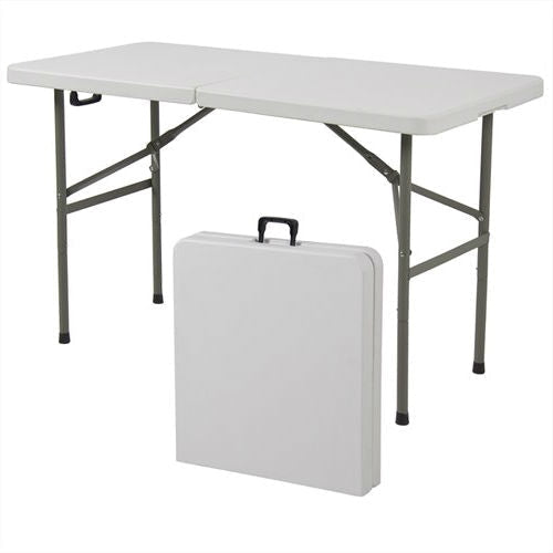 Office > Folding Tables - Multipurpose 4-Foot Center Folding Table With Carry Handle