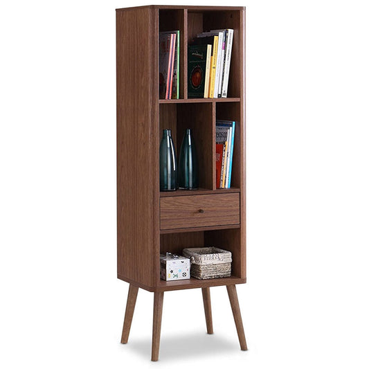 Living Room > Bookcases - Mid-Century Modern Classic Bookcase Sideboard Cabinet