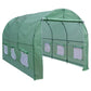 Outdoor > Gardening > Greenhouses - Outdoor 7 X 12 Ft Greenhouse Kit With Steel Frame And Green Cover