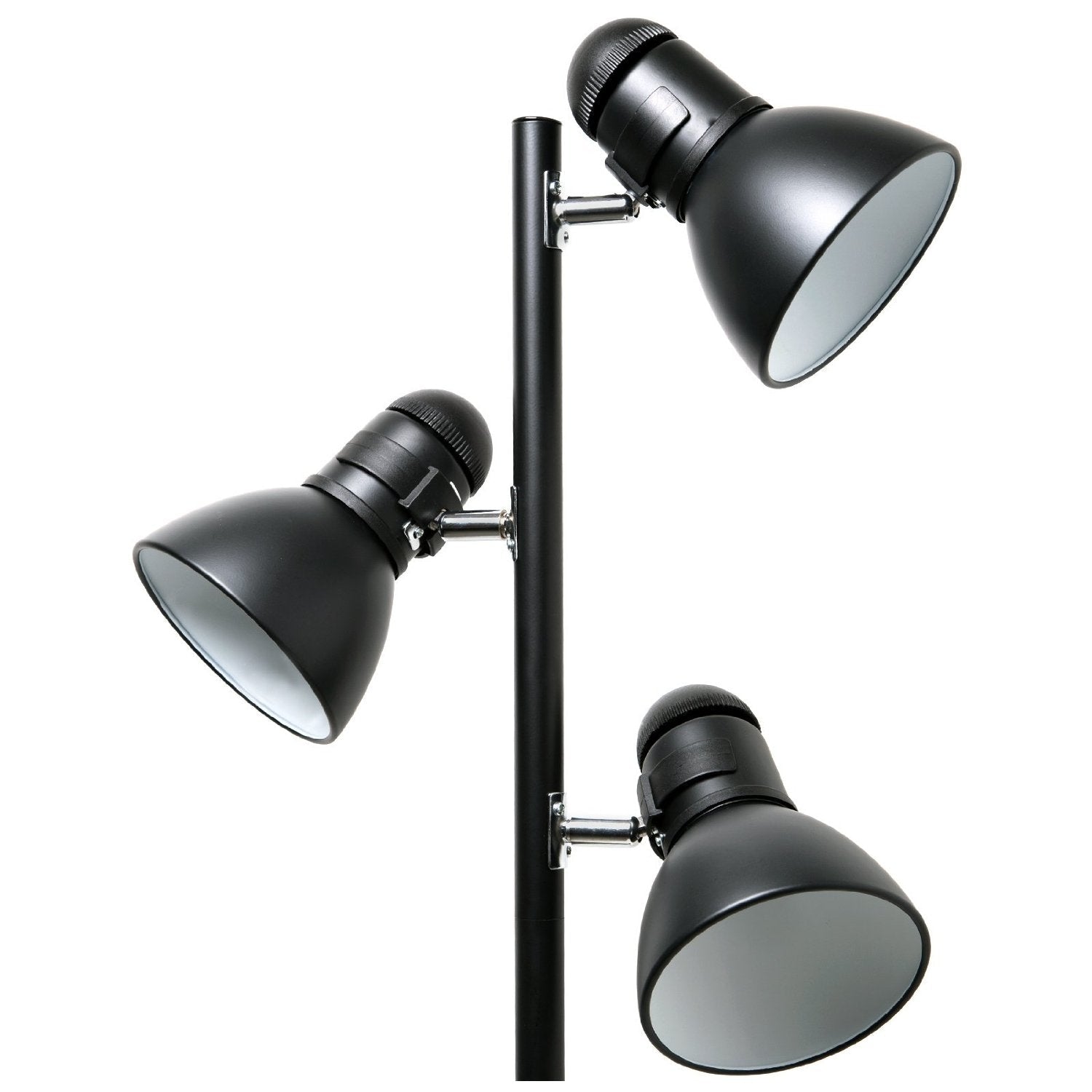 Lighting > Floor Lamps - 65-inch Black 3-Light Tree Lamp Spotlight Floor Lamp