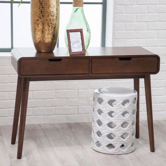 Living Room > Console & Sofa Tables - Modern Classic Solid Wood Console Sofa Table In Walnut Wood Finish
