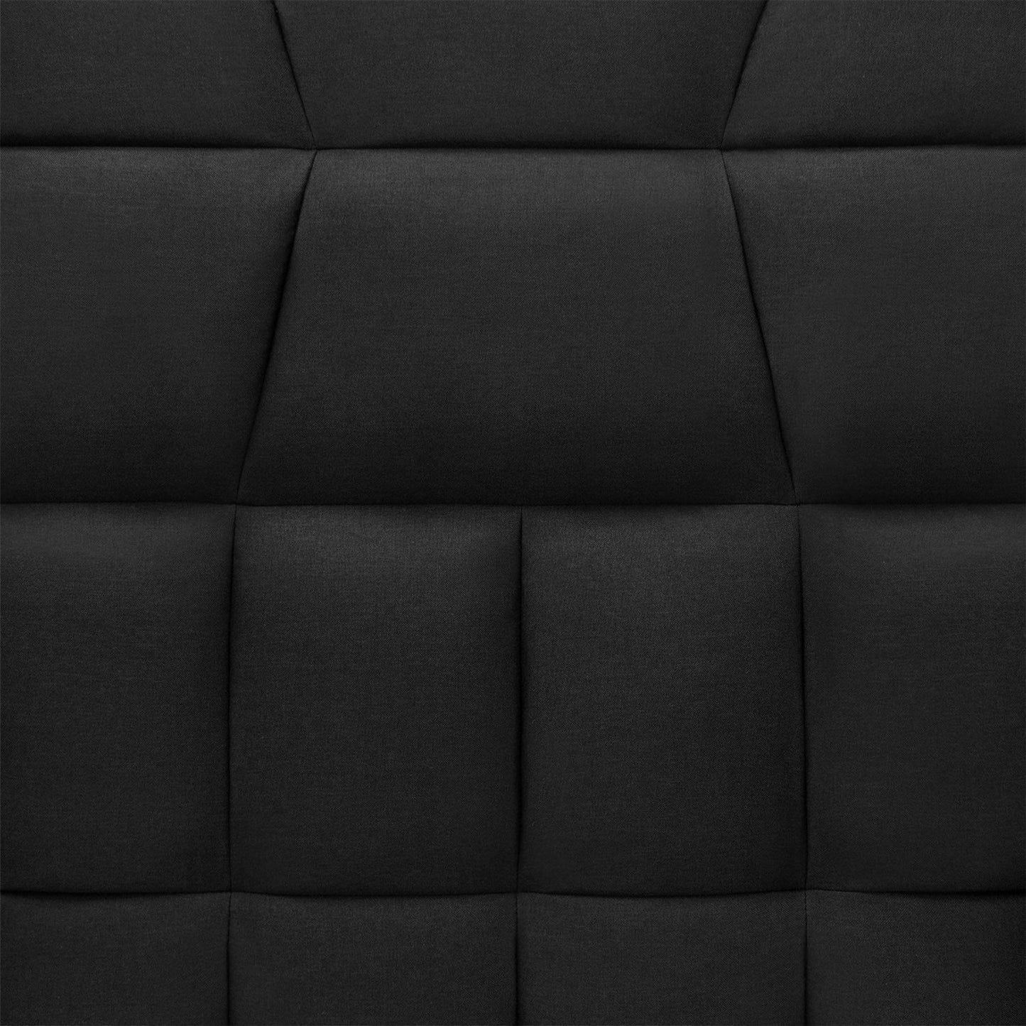 Living Room > Sofas - Plush Black Split-Back Design Convertible Linen Tufted Futon W/ 2 Pillows