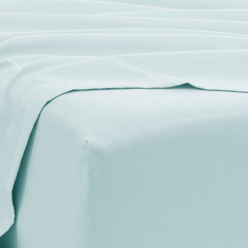 Bedroom > Sheets And Sheet Sets - Full Size Aqua 6 Piece Wrinkle Resistant Microfiber Polyester Sheet Set