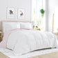 Bedroom > Comforters And Sets - King/Cal King 3-Piece Microfiber Reversible Comforter Set Blush Pink And White