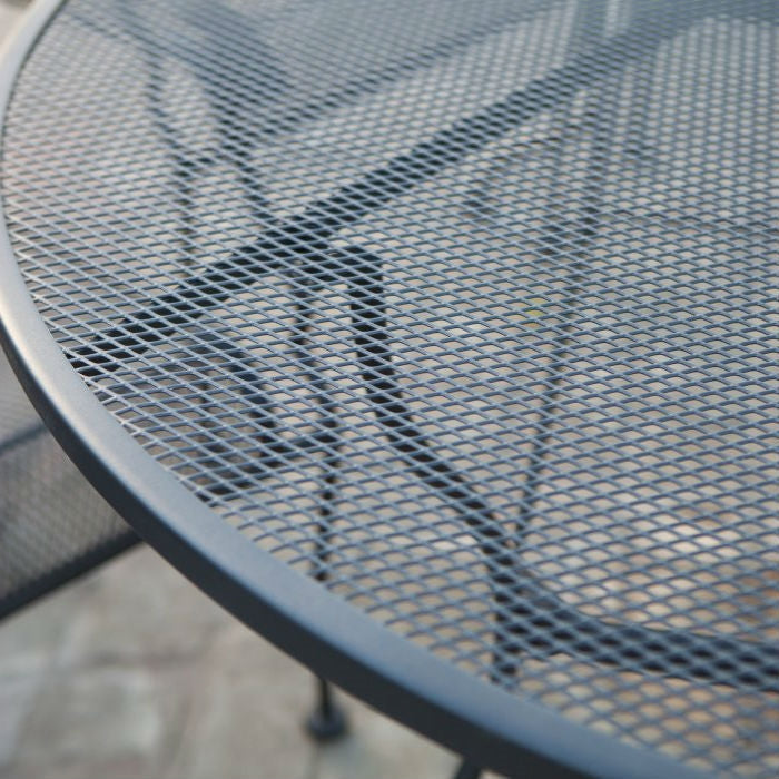 Outdoor > Outdoor Furniture > Patio Tables - Oval 72 X 42 Inch Black Wroght Iron Outdoor Patio Dining Table