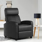 Living Room > Recliners And Chaise Lounge - Black High-Density Faux Leather Push Back Recliner Chair