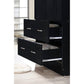 Bedroom > Wardrobe & Armoire - Black 2 Door Wardrobe Armoire With 2 Drawers And Hanging Rod Storage