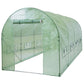 Outdoor > Gardening > Greenhouses - Outdoor 7 X 15 Ft Hoop House Greenhouse With Steel Frame And Green PE Cover