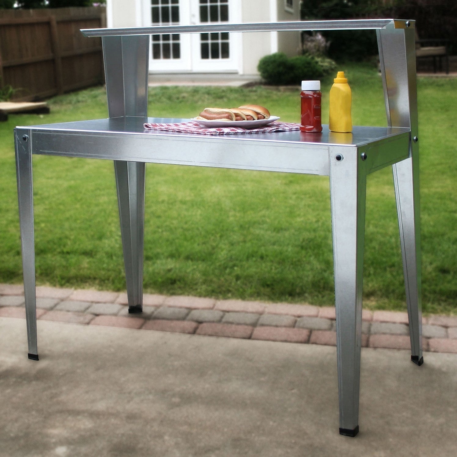 Kitchen > Utility Tables & Workbenches - 24 X 44 Inch Galvanized Steel Top Utility Table Workbench Potting Bench