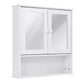 Bathroom > Bathroom Mirrors - Simple Bathroom Mirror Wall Cabinet In White Wood Finish 23 X 22 Inch