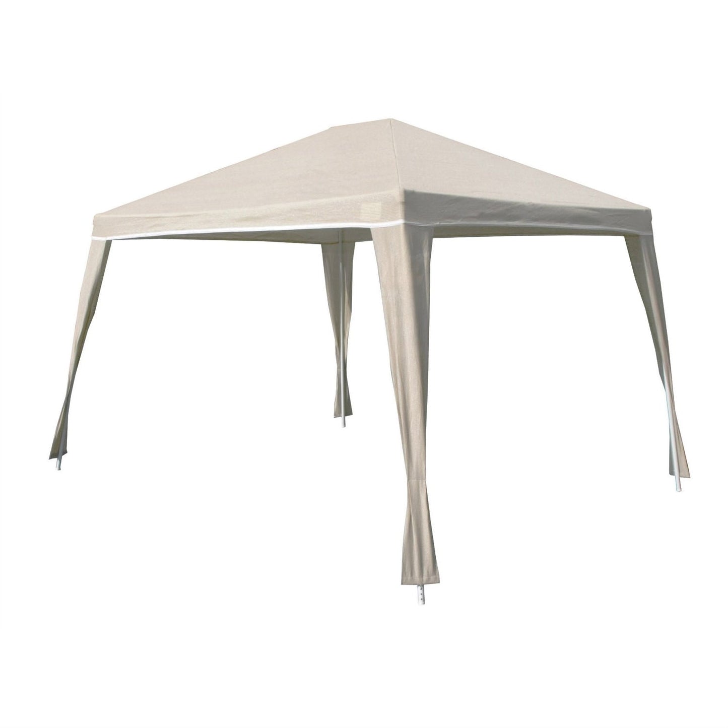 Outdoor > Gazebos & Canopies - Weather Resistant 10-Ft X 12-Ft Gazebo With UV Blocking Canopy In Camel