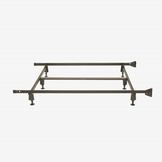 Bedroom > Bed Frames > Metal Beds - Twin/Twin XL Steel Metal Bed Frame With Bolt-on Headboard Brackets