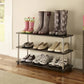 Accents > Shoe Racks - Espresso 3-Shelf Modern Shoe Rack - Holds Up To 12 Pair Of Shoes