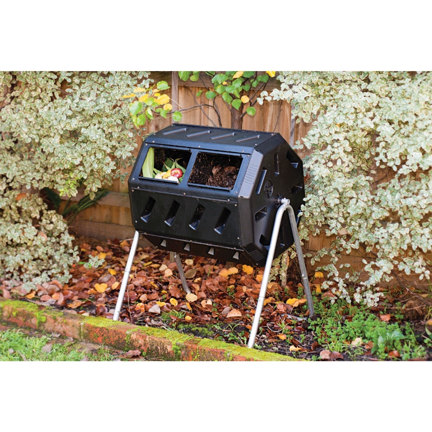 Outdoor > Gardening > Compost Bins - 37-Gallon Tumbling Compost Bin Tumbler Composter - 5 Cu. Ft.
