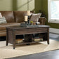 Living Room > Coffee Tables - Dark Brown Lift-Top Multi Purpose Coffee Table