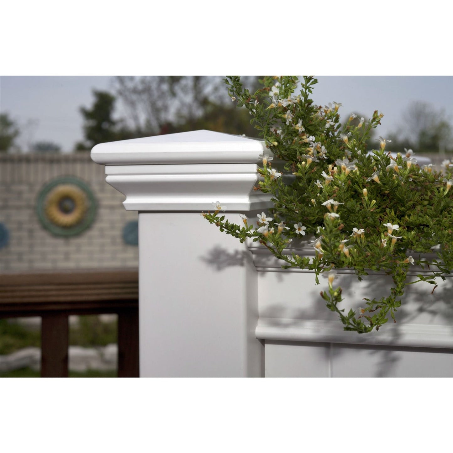 Outdoor > Gardening > Planters - Elevated Planter Raised Grow Bed In White Vinyl