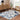 Glendon Cream Blue Marble Rug